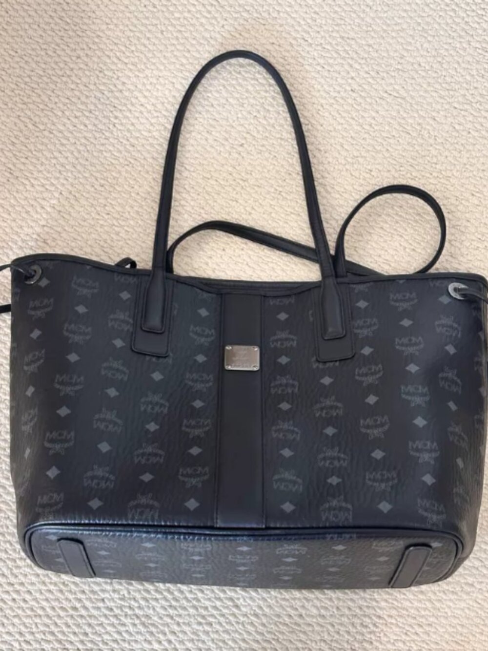 MCM Visetos Medium Reversible Tote Bag